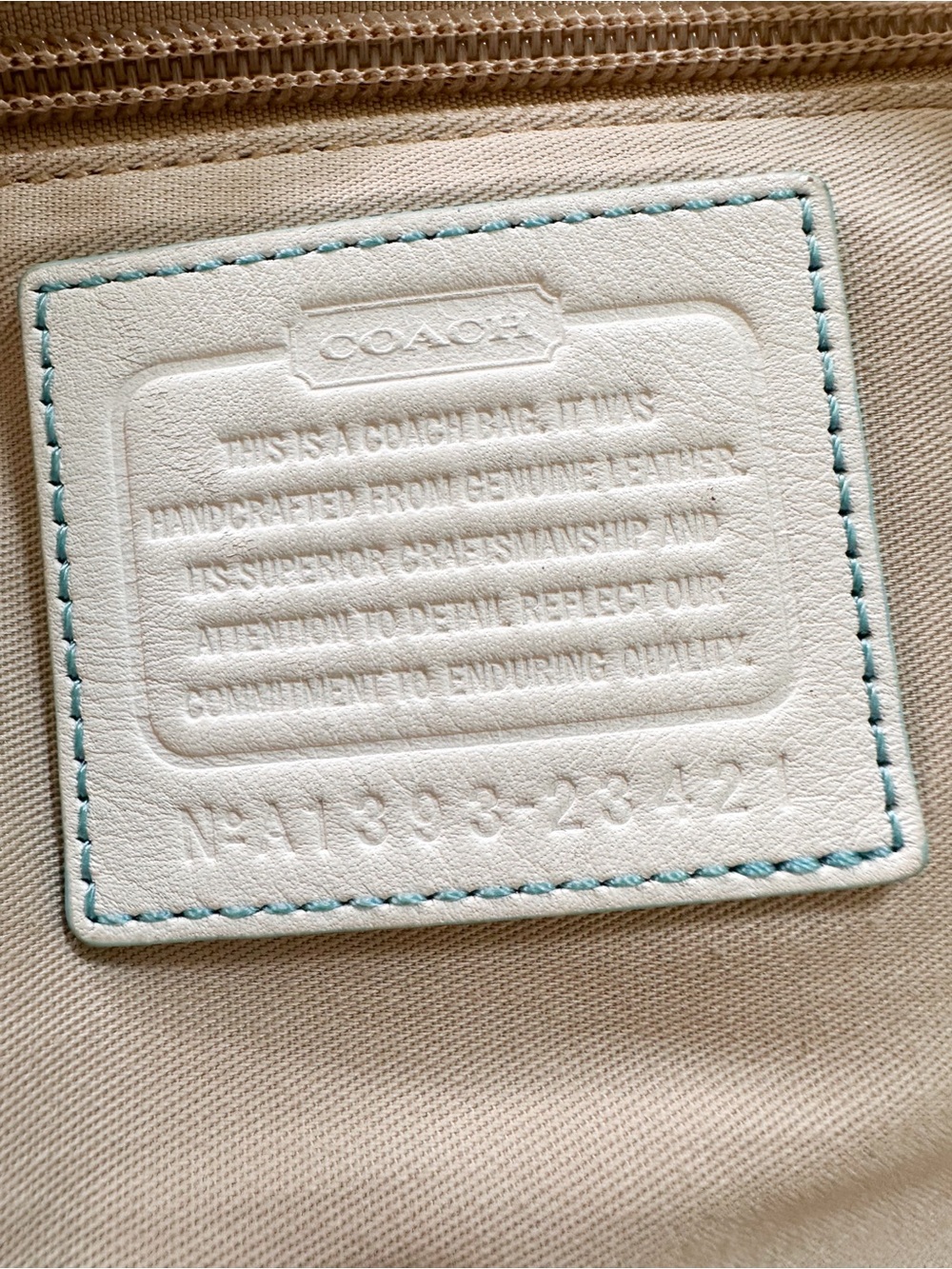 Coach Legacy Omotesando Flagship Duffle White Leather Patchwork Crossbody 23421 - Picture 7 of 16